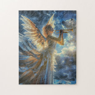 Hemelse Fanfare Engel Speelt Trompet Legpuzzel
