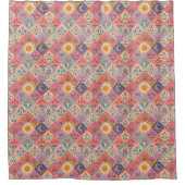 Hemelse Folklore Patchwork Douchegordijn – Fantasi (Voorkant)