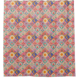 Hemelse Folklore Patchwork Douchegordijn – Fantasi