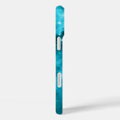 Hemelse Fonkelende Aqua Sterren Case-Mate iPhone Case (Achterkant / Rechts)