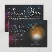 Hemelse fotodankkaarten save the date (Voorkant / Achterkant)