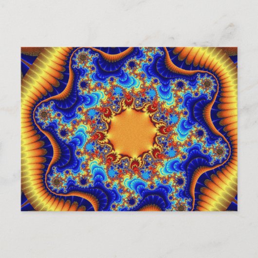Hemelse Fractalscope-ansichtkaarten Briefkaart (Voorkant)