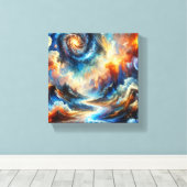 Hemelse fusie canvas afdruk (Insitu (Houten vloer))