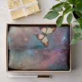 Hemelse Galaxy Bloemige Steampunk Kat Decoupage Tissuepapier (Geschenk)