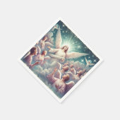 Hemelse Gastheer van Engelen Geboorte Decoupage Servet (Hoek)