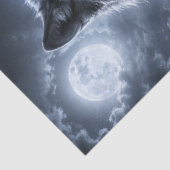 Hemelse Geest Wolf Decoupage Tissuepapier (Detail)