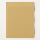Hemelse Gele Zon Maan Gepersonaliseerd Planner (Achterkant)