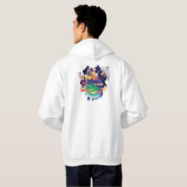Hemelse Geliefden op Planeet Aarde met Kosmische E Hoodie