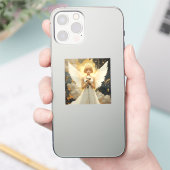 Hemelse Genade | Mooi engel en roos Sticker (Telefoon)