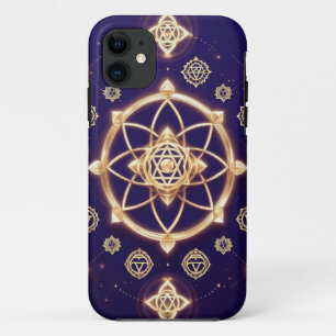 Hemelse Geometrie van Licht — Heilig Patroon Case-Mate iPhone Case