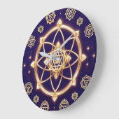 Hemelse Geometrie van Licht — Heilig Patroon Grote Klok (Hoek)