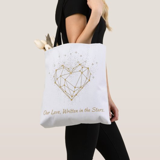 Hemelse Geometrische Hart Boodschappentas - "Onze  Tote Bag (Dichtbij)