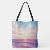 Hemelse Getijden bij Droomlichtschemering Tote Bag (Achterkant)