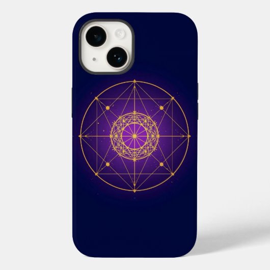 Hemelse Gewijde Mandala – Mystieke Geometrie Case-Mate iPhone Case (Achterkant)