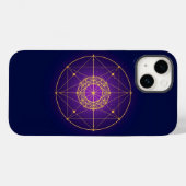 Hemelse Gewijde Mandala – Mystieke Geometrie Case-Mate iPhone Case (Achterkant (horizontaal))