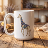 Hemelse Giraffe Lijn Kunst Mok