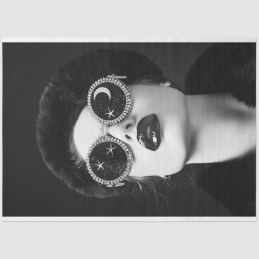 Hemelse Glam Decoupage Tissuepapier (Voorkant)