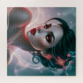 Hemelse Glamour Puzzel: Sterrenvrouw Portret Legpuzzel (Horizontaal)