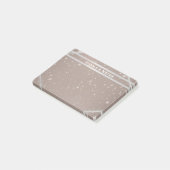 Hemelse Glans Glam Moderne G personalizeerde Uitst Post-it® Notes (Schuin)