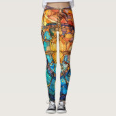 Hemelse Glas in lood Leggings (Voorkant)