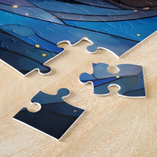 hemelse Glas in lood puzzel (Zijkant)