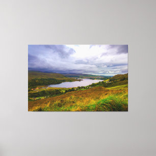 Hemelse Glen Ierland Landschap Muur Kunst Canvas Afdruk
