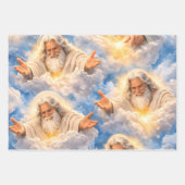 Hemelse goddelijke welkomstcadeauverpakking inpakpapier vel (Voorkant)