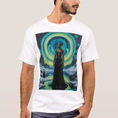 Hemelse Godin Kosmisch Dreamscape T-shirt (Voorkant)