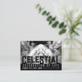 Hemelse Godin Leven Viering Verjaardag Flyer Visitekaartje (Staand voorkant)