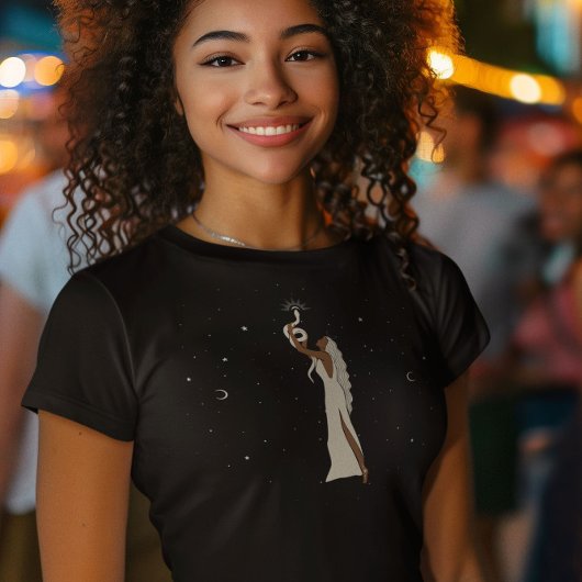 Hemelse Godin Slangenvrouw T-shirt