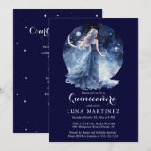 Hemelse Godin Sterrennacht Sky Quinceañera Kaart (Voorkant / Achterkant)