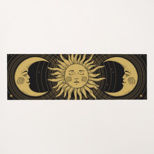 hemelse golden surya chandra namaskar yogamat (Achterkant (horizontaal))