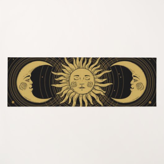 hemelse golden surya chandra namaskar yogamat (Voorkant (horizontaal))