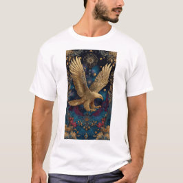 Hemelse gouden adelaar kunst t-shirt