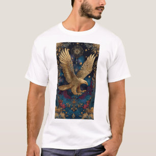 Hemelse gouden adelaar kunst t-shirt
