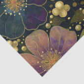 Hemelse Gouden Bloemendecoupage Tissuepapier (Detail)