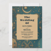 Hemelse Gouden Bruiloft Kaart (Voorkant)