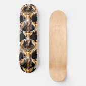 Hemelse Gouden Engelen Patroon Ontwerp Persoonlijk Skateboard (Voorkant)