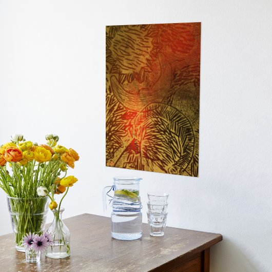 Hemelse Gouden Folie Print (Laag (Keuken))