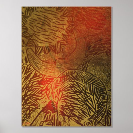 Hemelse Gouden Folie Print (Voorkant)