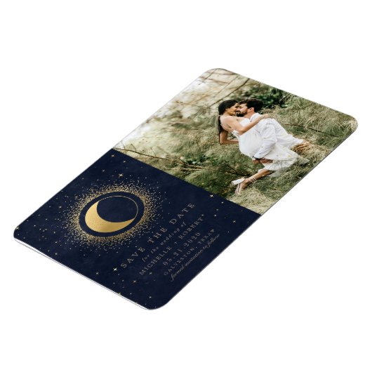 hemelse gouden foto behalve de datum magneet (Linkerzijde)