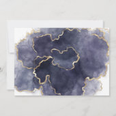 Hemelse gouden maan babyshower foto uitnodiging (Achterkant)