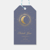 hemelse gouden maan bruiloft Dank je cadeau Labels Cadeaulabel (Voorkant)