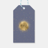 hemelse gouden maan bruiloft Dank je cadeau Labels Cadeaulabel (Achterkant)