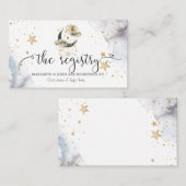 Hemelse Gouden Manen Sterren Enclosure Kaart (Voorkant / Achterkant)