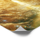 Hemelse Gouden Stad van Licht Hemelse Fantasie Poster (Hoek)