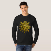 "Hemelse Gouden Straling" De Zon T-shirt (Voorkant volledig)