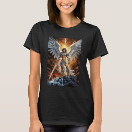 Hemelse Gouden Voorhoede Archangel Michael T-shirt