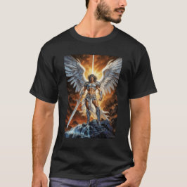 Hemelse Gouden Voorhoede Archangel Michaël T-shirt