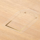 Hemelse Gouden Zon Astronomie bruiloft Acryl Uitnodigingen (Laagn)